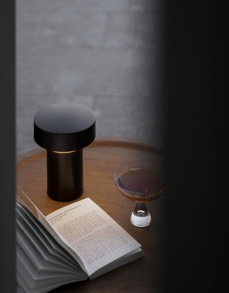 Norm Architects' Audo Cylindrical LED Cordless Table Lamp for Mood Setting