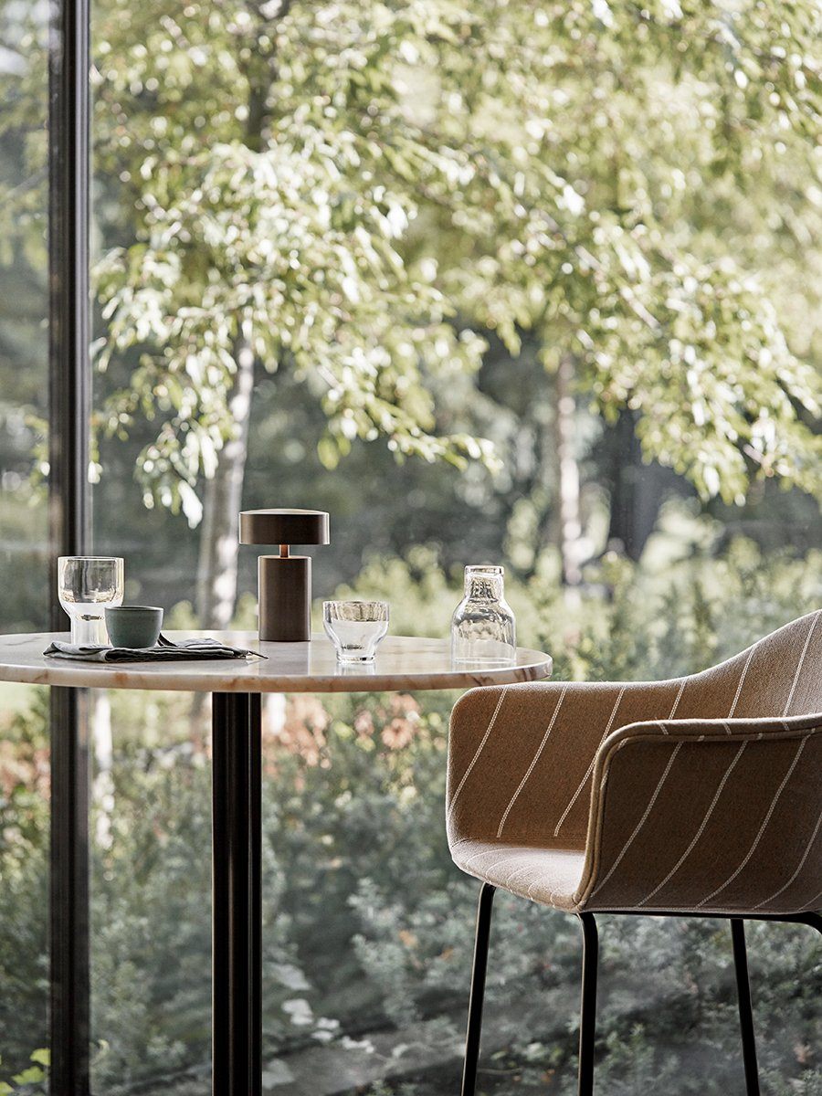 Norm Architects' Audo Cylindrical LED Cordless Table Lamp for Mood Setting