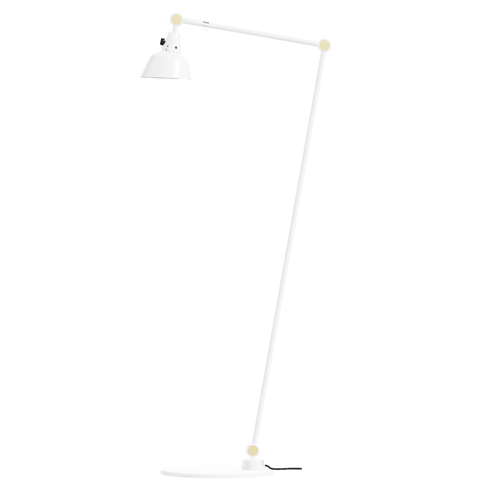 Midgard 556 Modular Adjustable Floor Lamp in Black and White