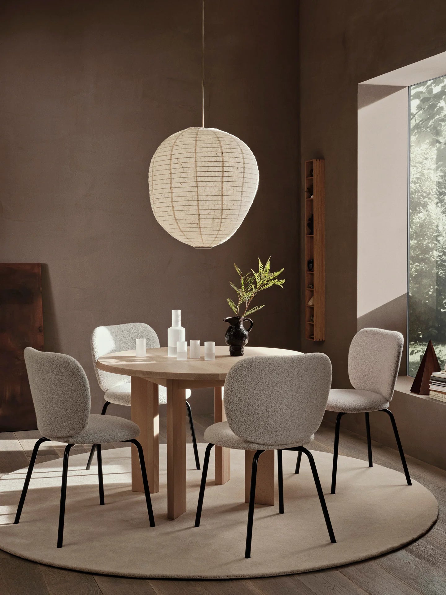 Ferm Living Tarn Solid Wood Dining Table for Cozy Dining Areas