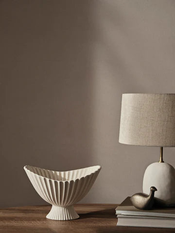Ferm Living Elegant Ceramic Fountain Bowl for Decor and Storage