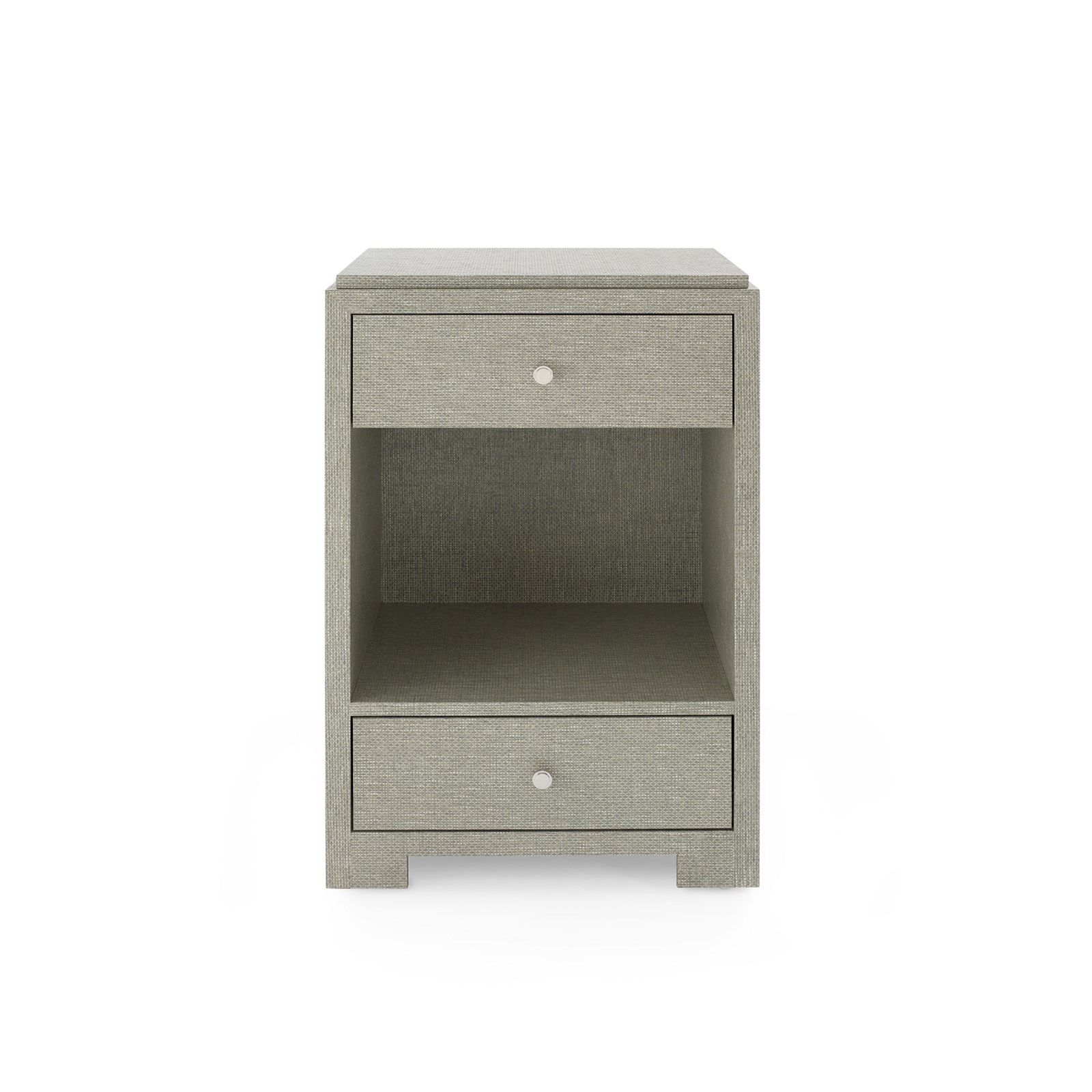 Villa & House Fedor Modern 2 - Drawer Side Table with Lacquered Grasscloth
