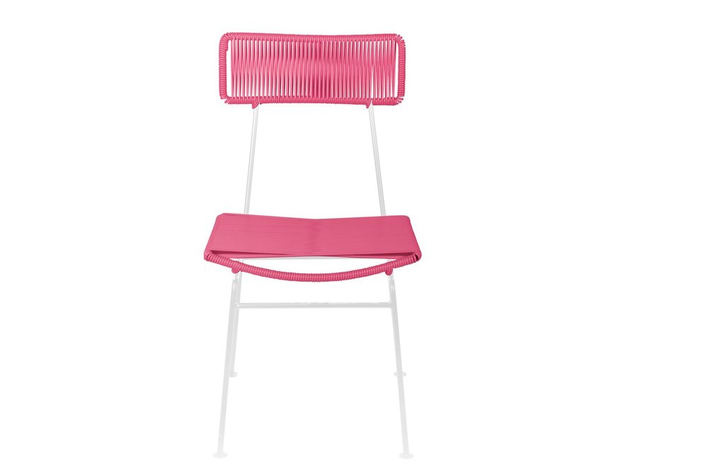 Innit's Charming White-Frame Hapi Indoor/Outdoor Dining Chair