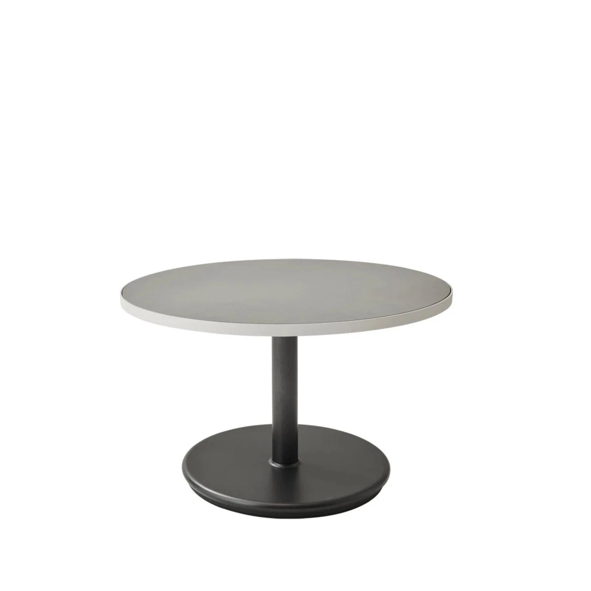 Small Base Round 60cm Cane-line Go Outdoor Coffee Table for Elegant Spaces