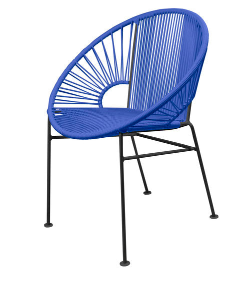 Stylish Black Frame Innit Concha Chair for Dining, Café, and More