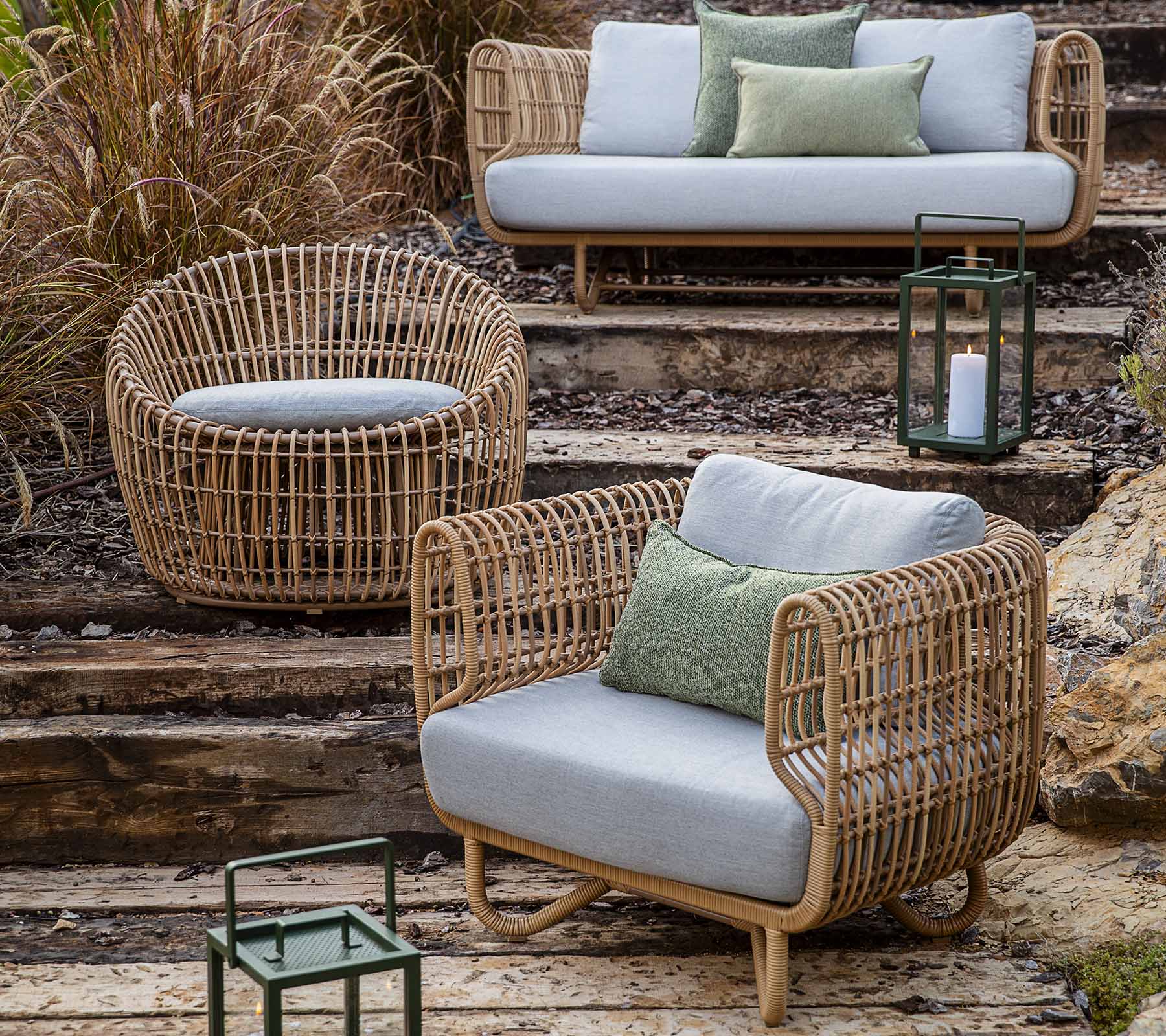 Cane-line Durable Nest Round Chair with Classic Danish Design