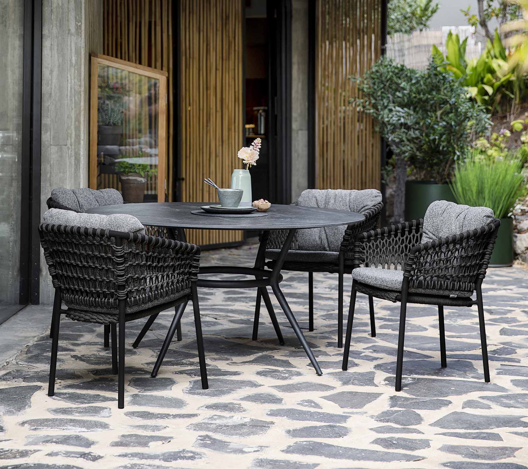 Cane-line Modern Ocean Outdoor Chair with Soft Cushions