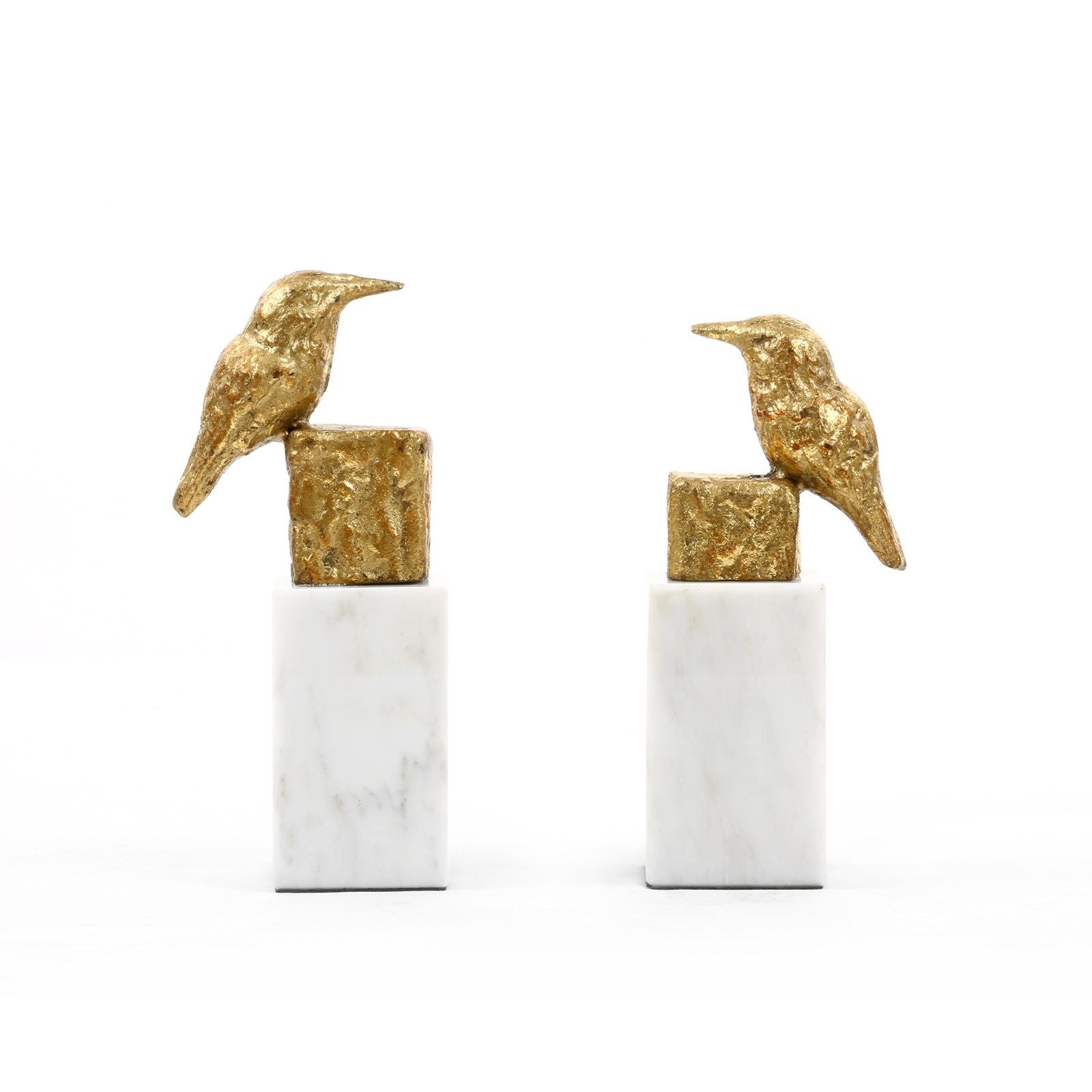 Villa & House Decorative Finch Statue Set - A Pair of Exquisite Bird Figurines