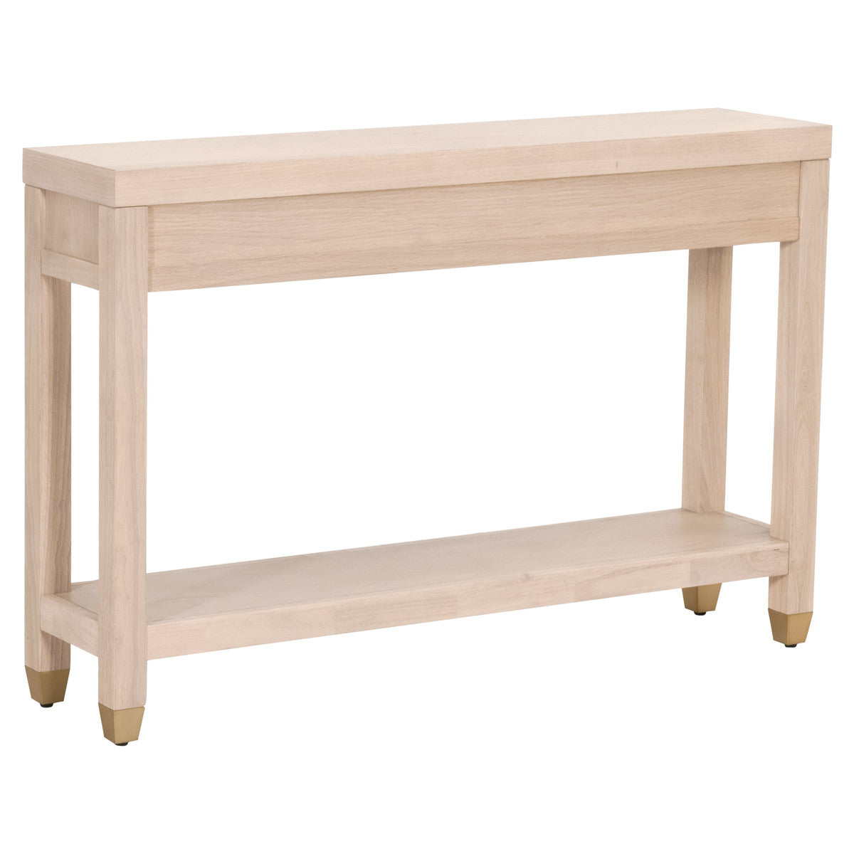 Essentials For Living's Elegant Stella Light Honey Oak Narrow Console Table