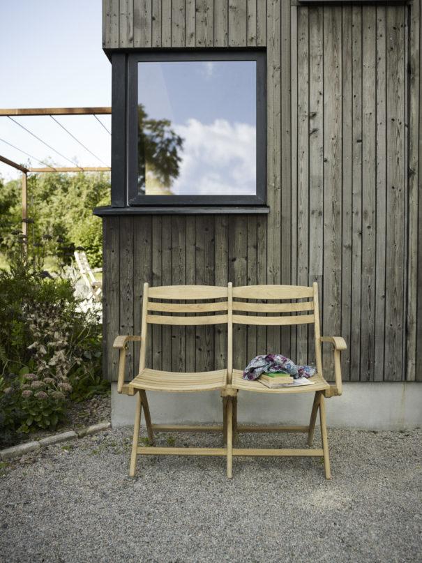 Skagerak Selandia Foldable 2-Seater Teak Outdoor Chair