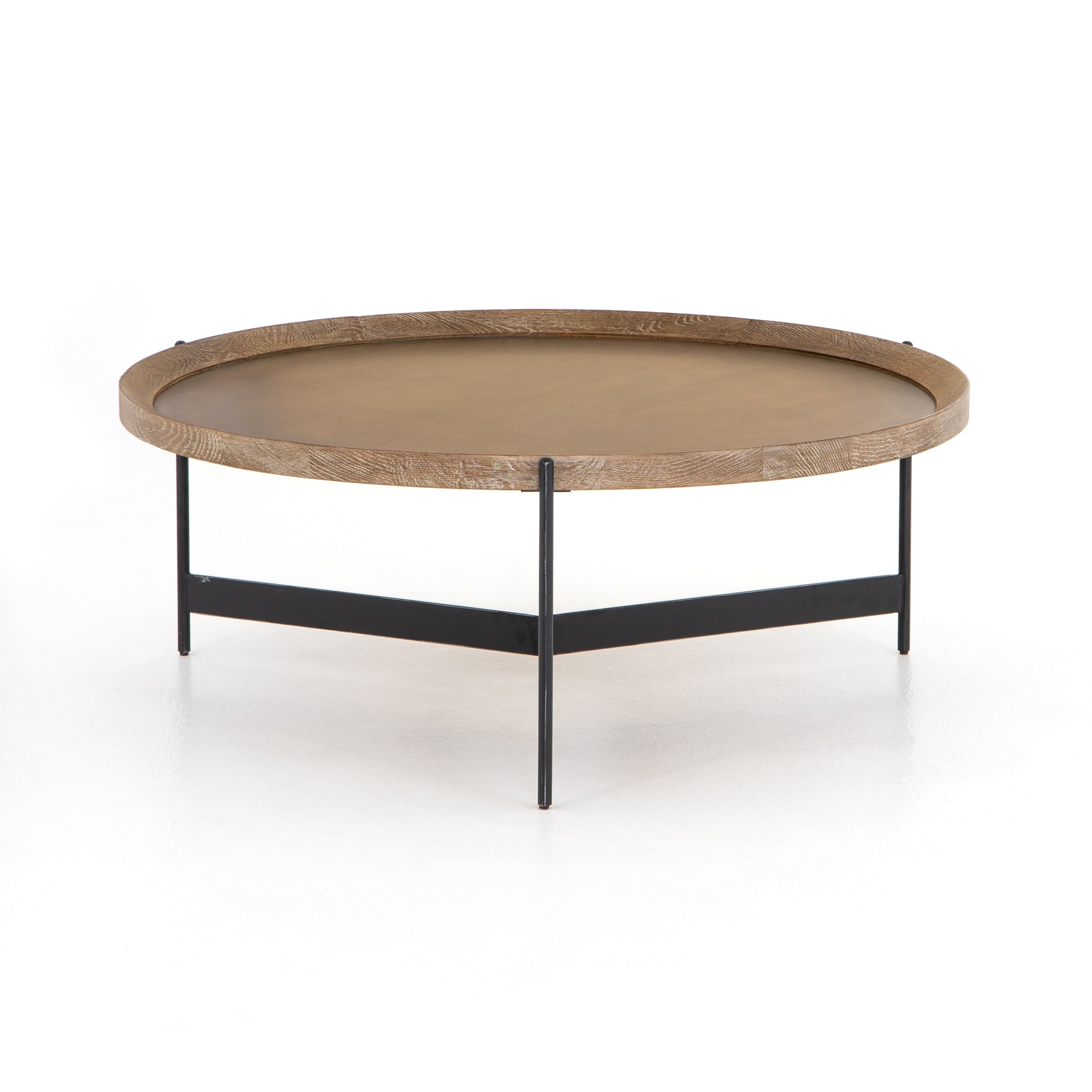 Stylish Four Hands Nathaniel Industrial-Style Coffee Table for Living Rooms