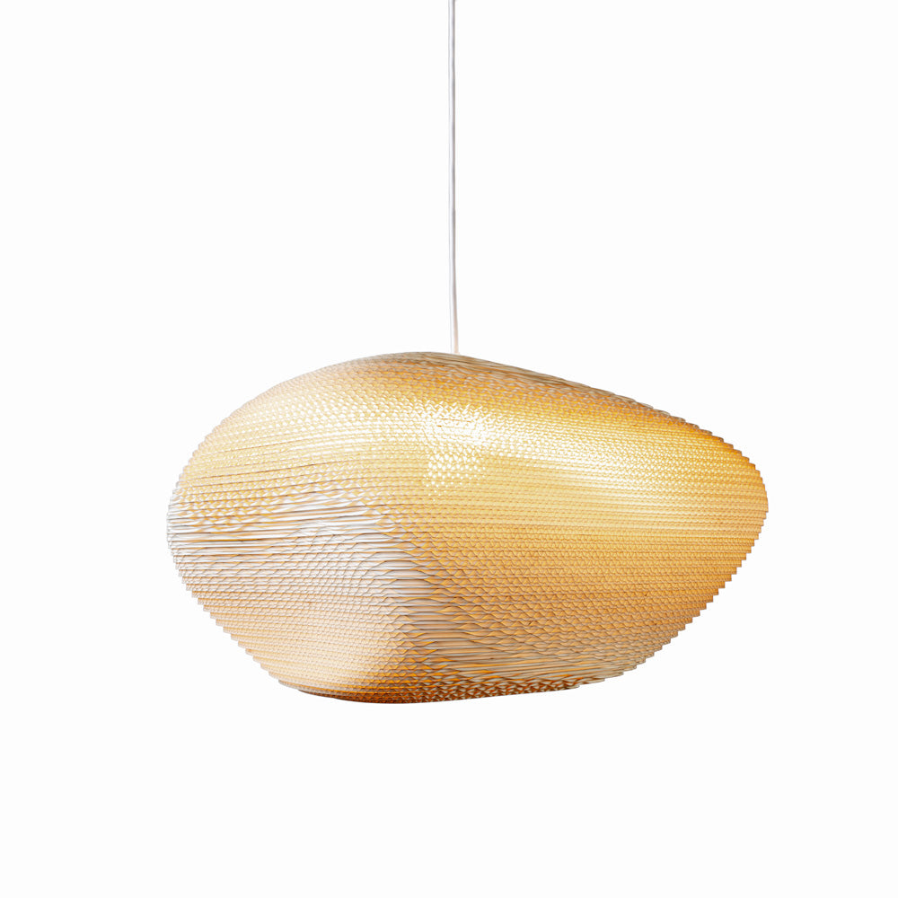 Graypants Handmade Recycled Cardboard Scraplights Pebbles Madison Pendant Lighting Fixture