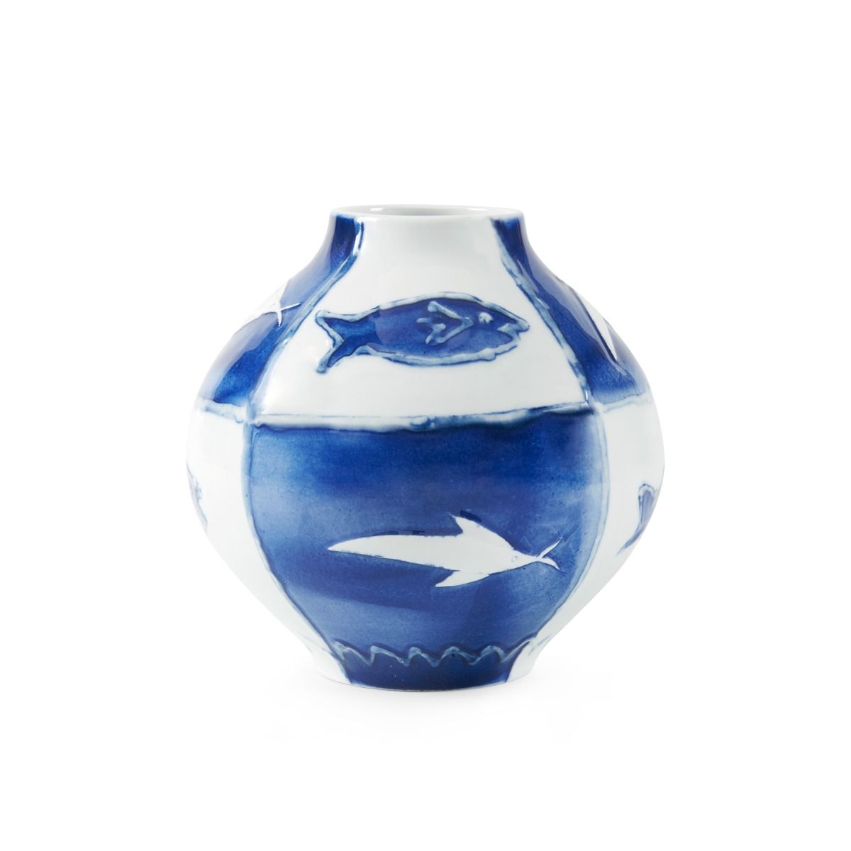Villa & House Handmade Porcelain Malaga Decorative Vase for Coastal Homes