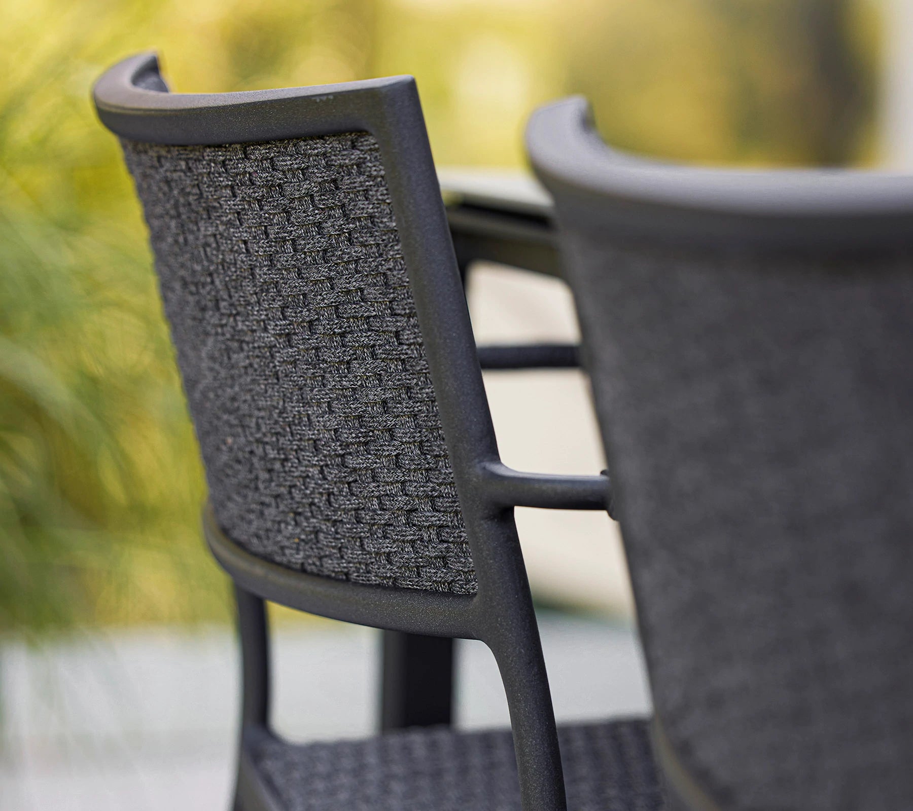 Cane-line Less Modern Stackable Aluminium Armchair with French Weave