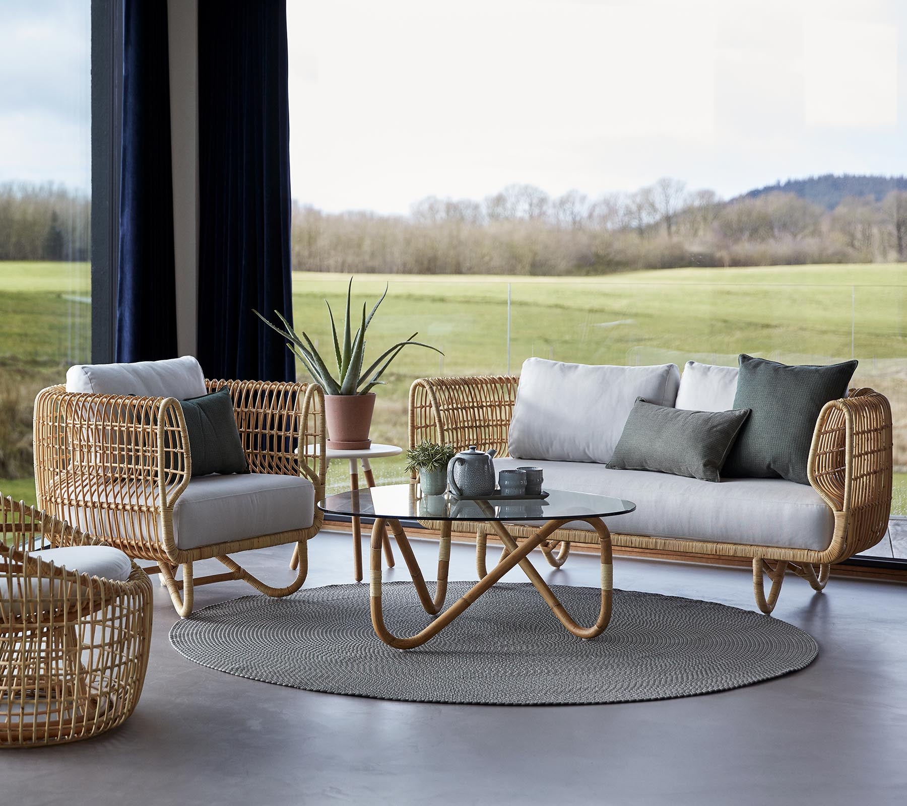 Cane-line Rattan Nest Lounge Chair - A Classic Danish-Style Seating Solution