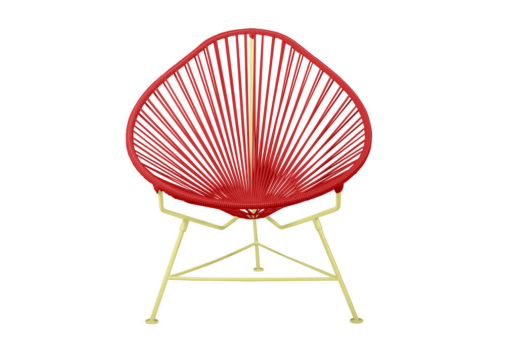 Innit Yellow Frame Acapulco-Style Outdoor Chair