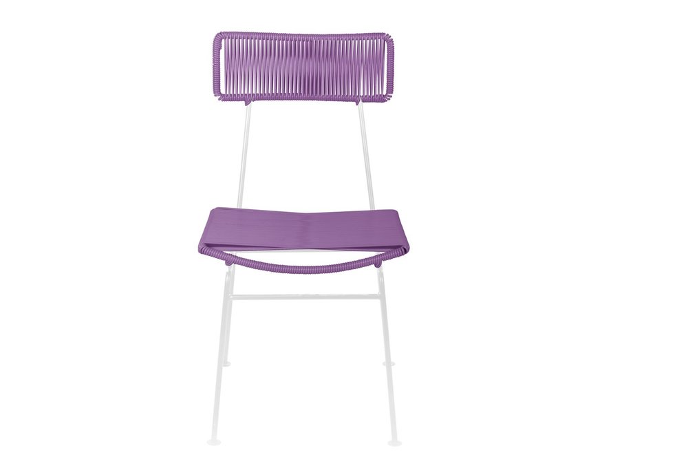 Innit's Charming White-Frame Hapi Indoor/Outdoor Dining Chair