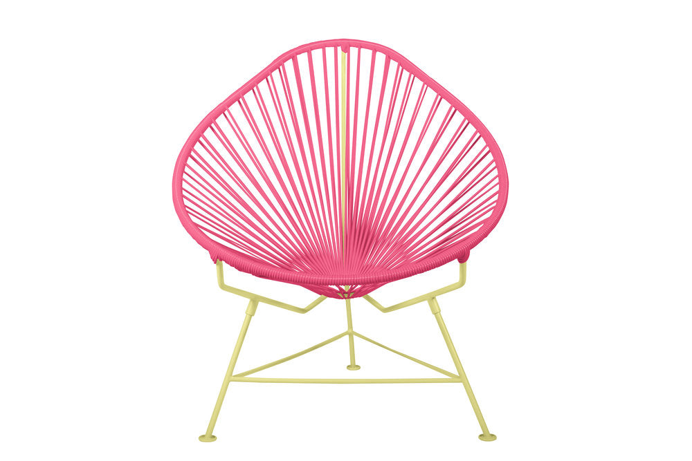 Innit Yellow Frame Acapulco-Style Outdoor Chair