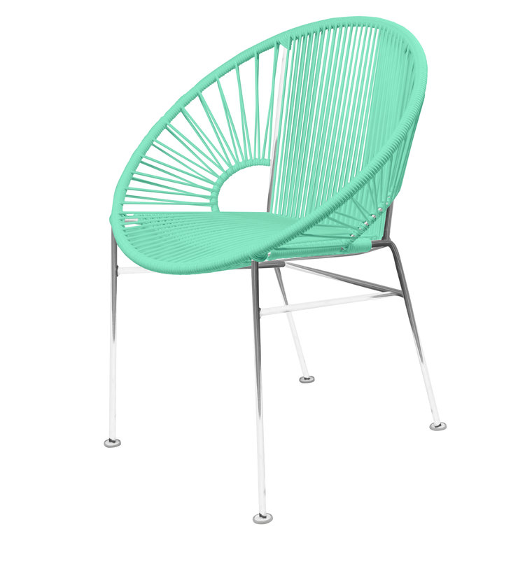 Modern Innit Concha Dining and Café Chair with Chrome Frame