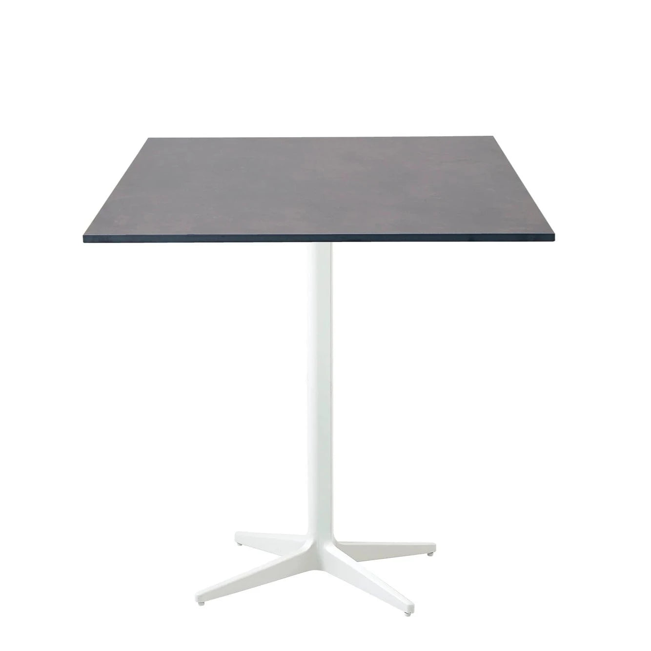 Square Outdoor Cane - line Drop Café Table for Modern Living