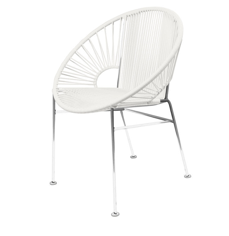 Modern Innit Concha Dining and Café Chair with Chrome Frame