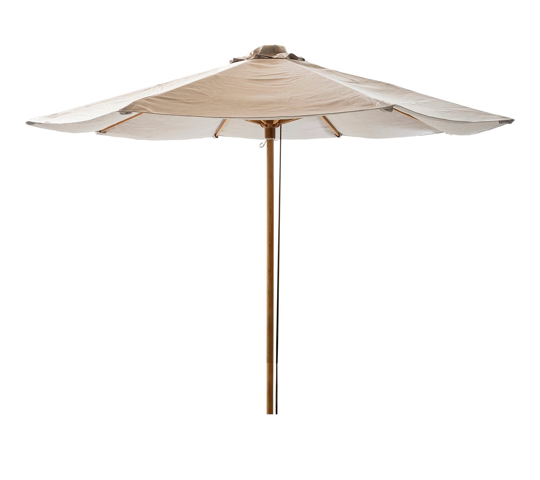 Cane-line Durable Classic Teak Parasol for Outdoor Spaces