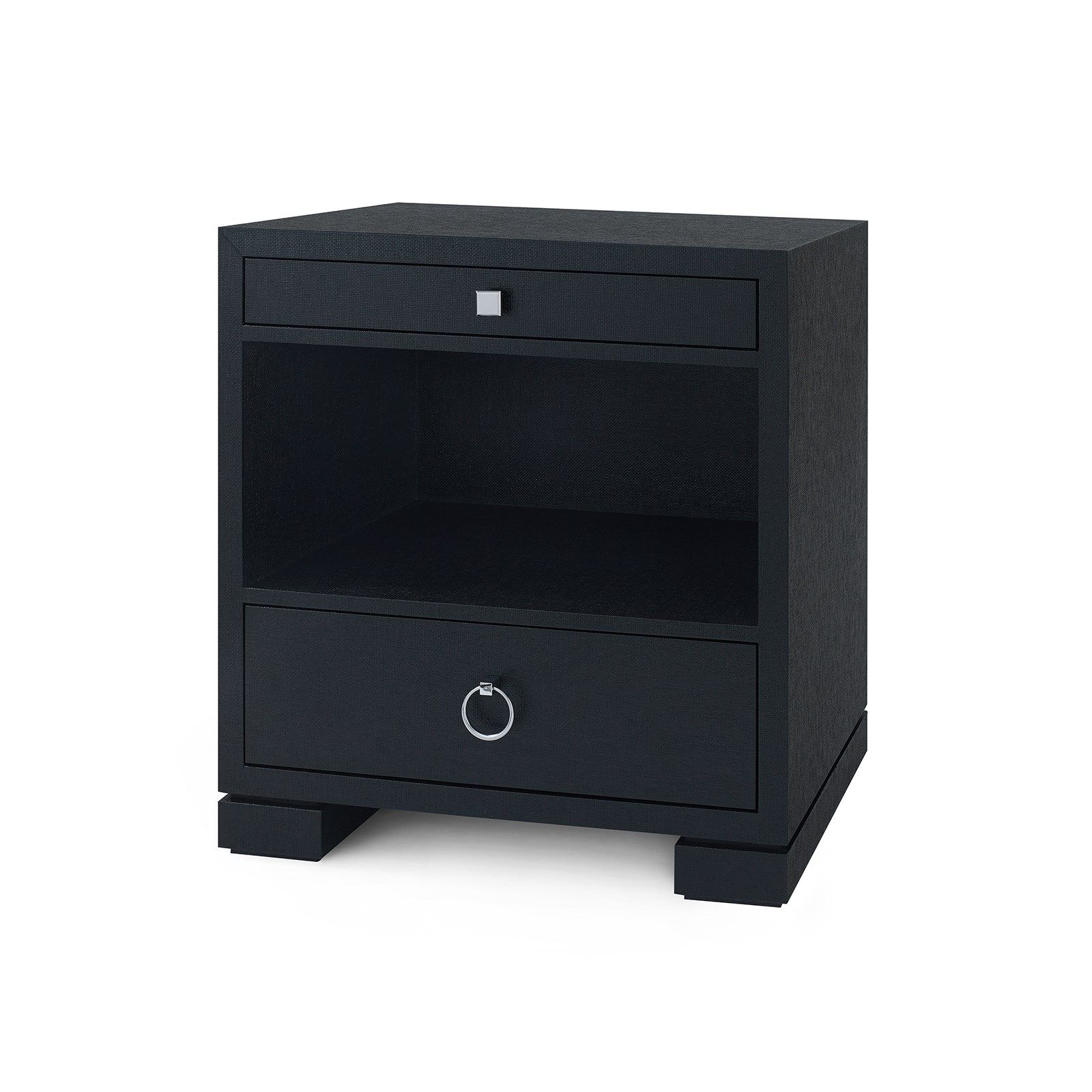 Villa & House Frances 2-Drawer Luxury Side Table in Navy, Black or White