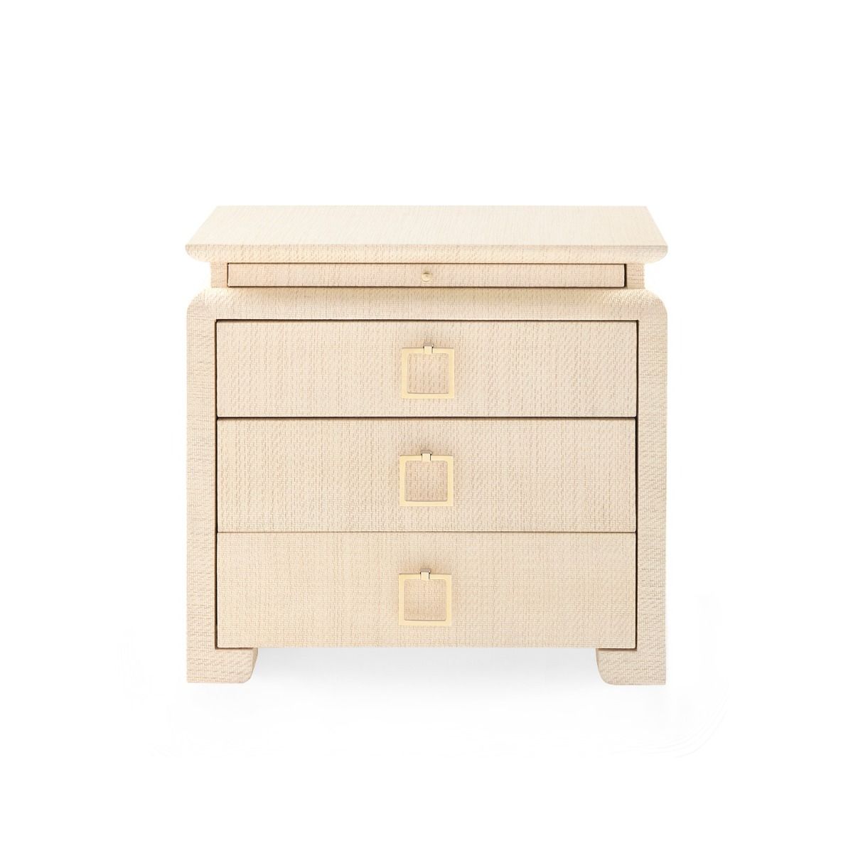 Villa & House Elina Luxury 3-Drawer Side Table with Pull-Out Tray