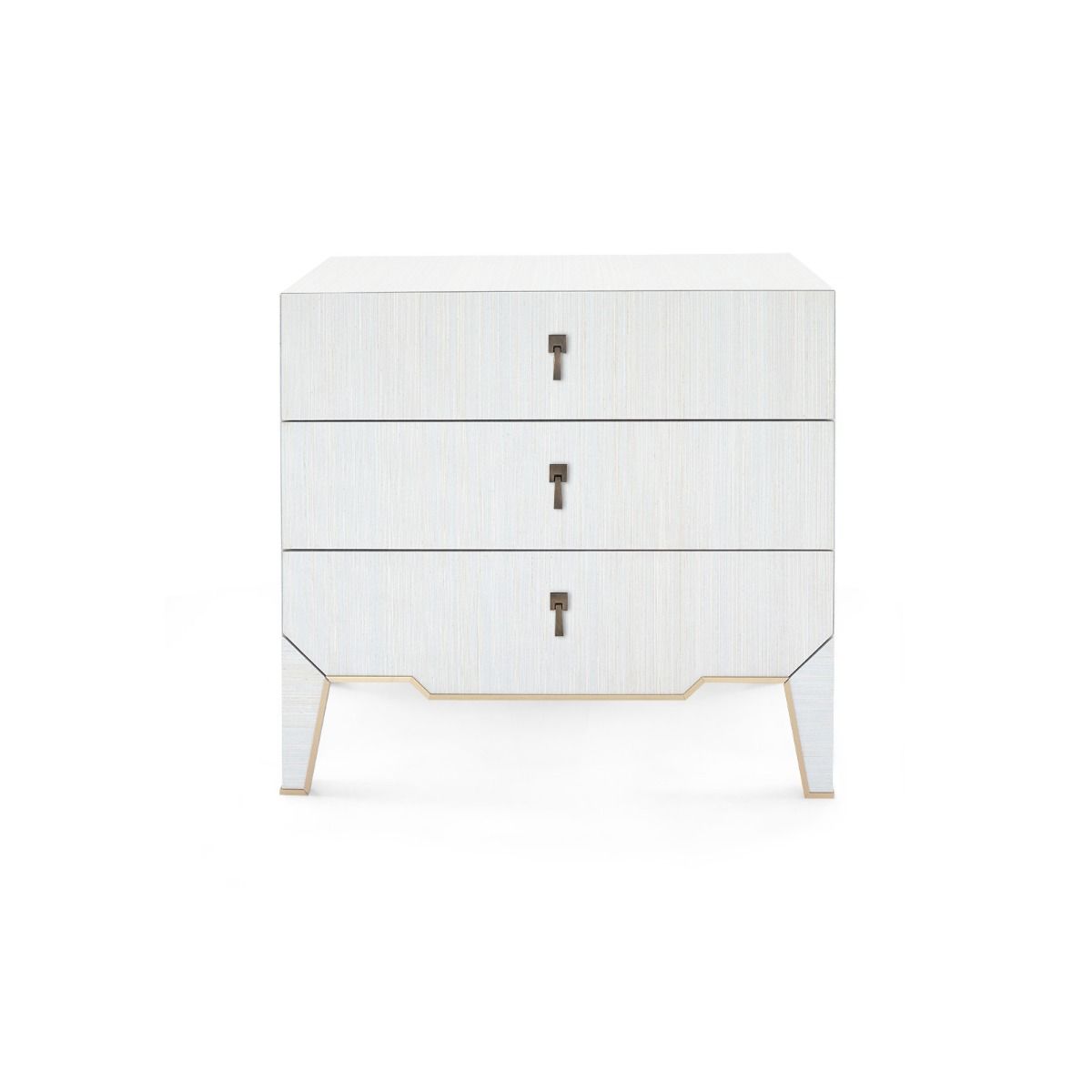 Villa & House Madeline Stylish 3-Drawer Side Table for Bedroom, Living Room, and Study