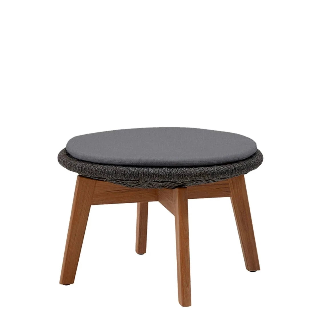 Cane-line Comfortable Peacock Outdoor Footstool Cushion for All - Weather Use