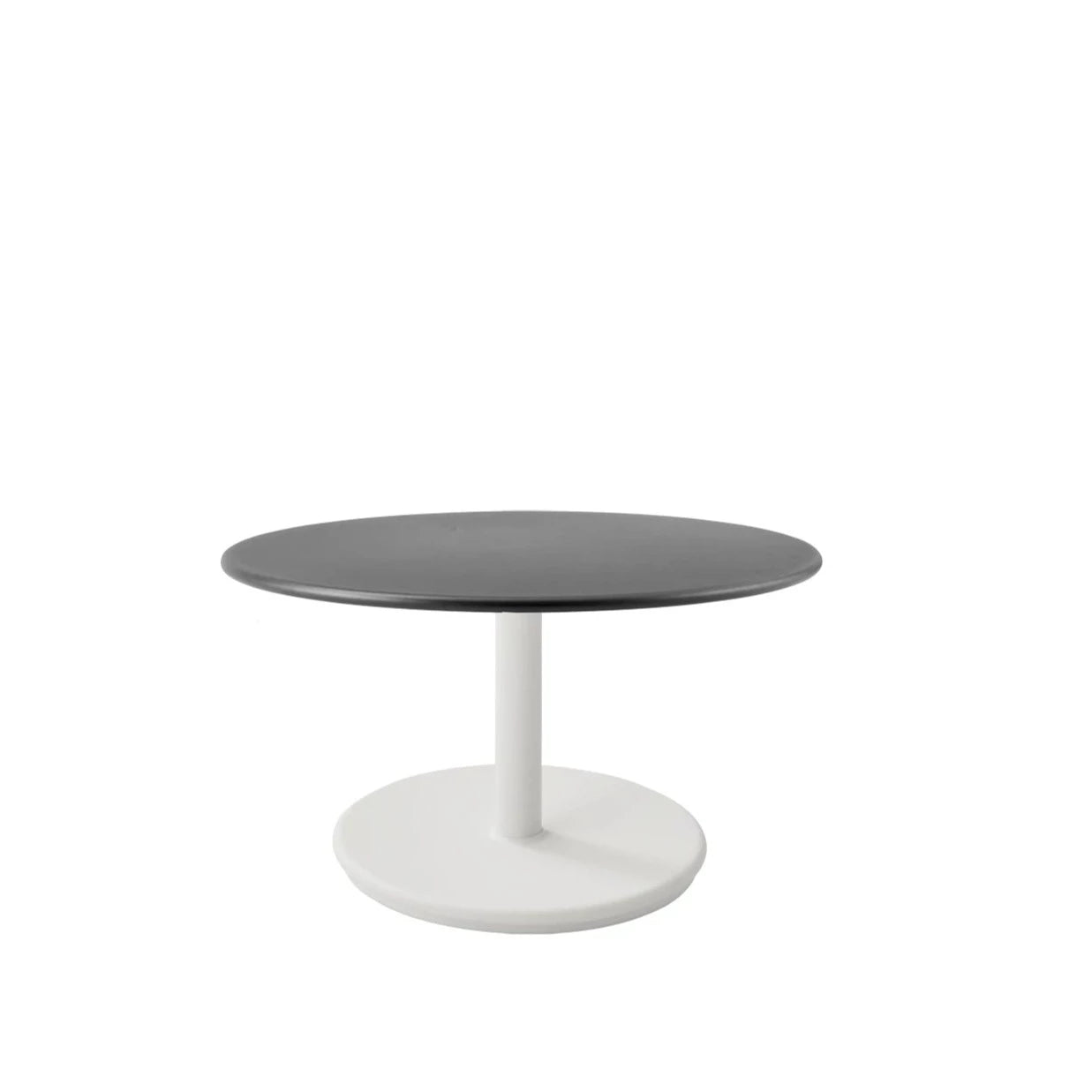 Small Base Round 60cm Cane-line Go Outdoor Coffee Table for Elegant Spaces