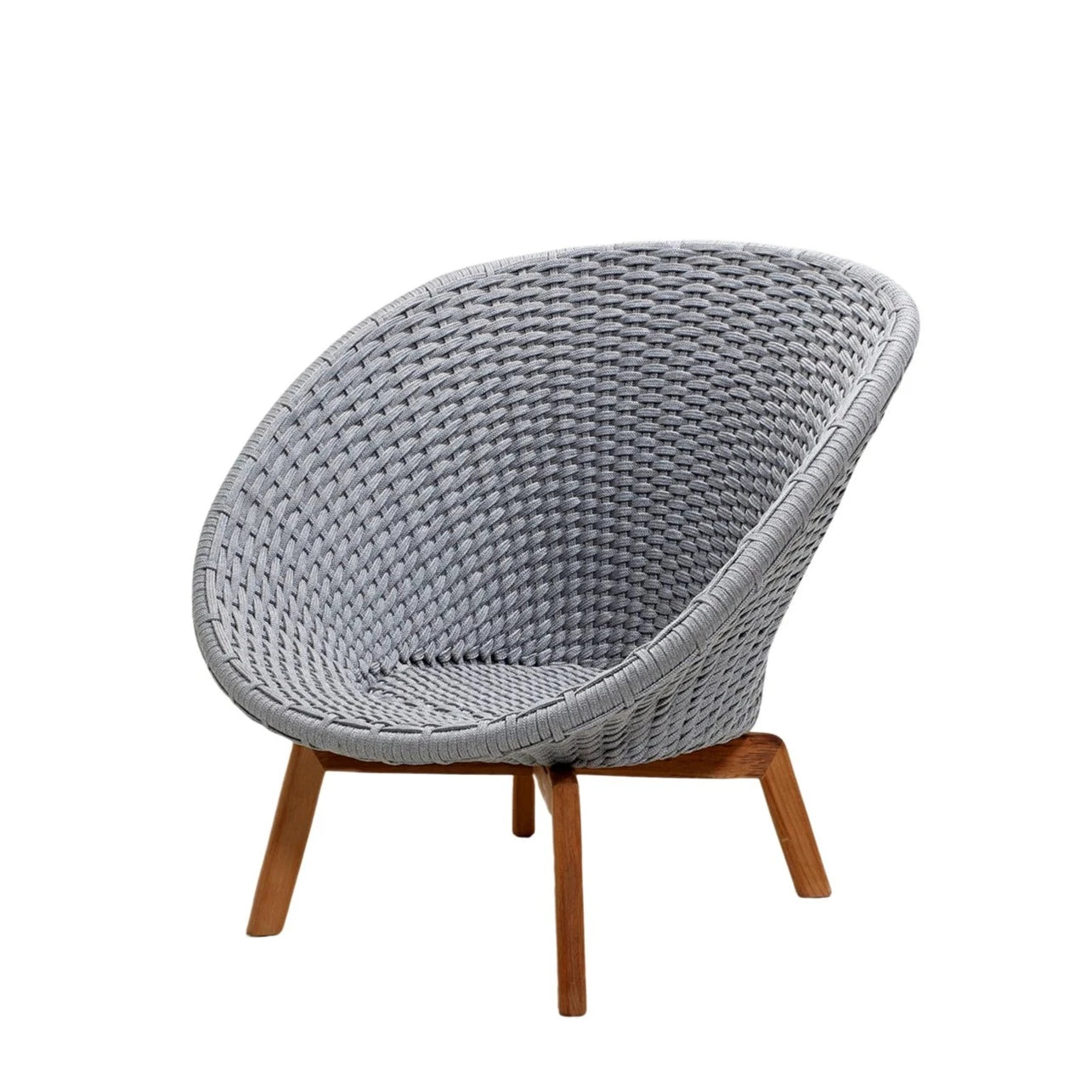 Cane-line Outdoor Peacock Lounge Chair Crafted with Soft Rope