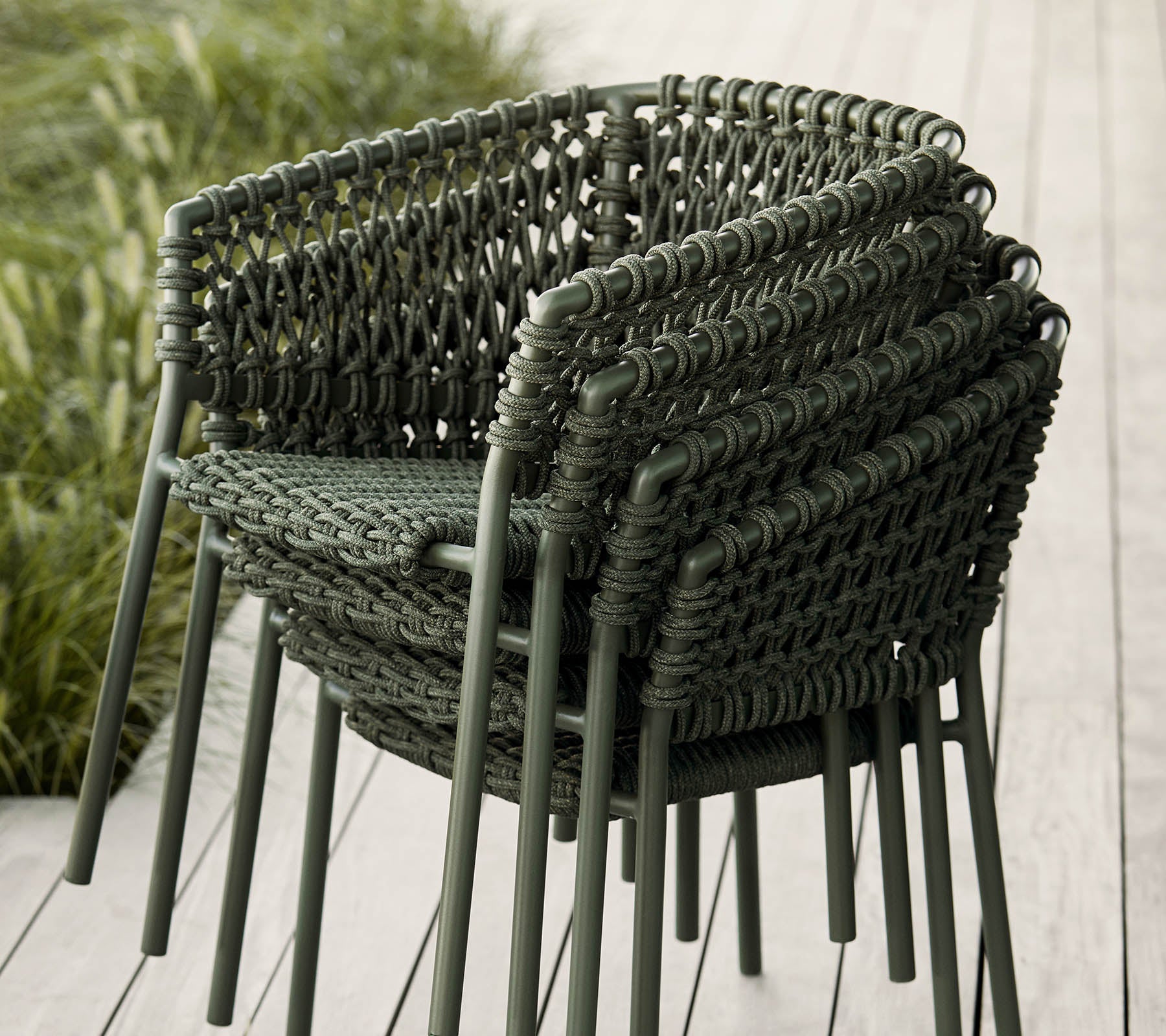 Cane-line Modern Ocean Outdoor Chair with Soft Cushions