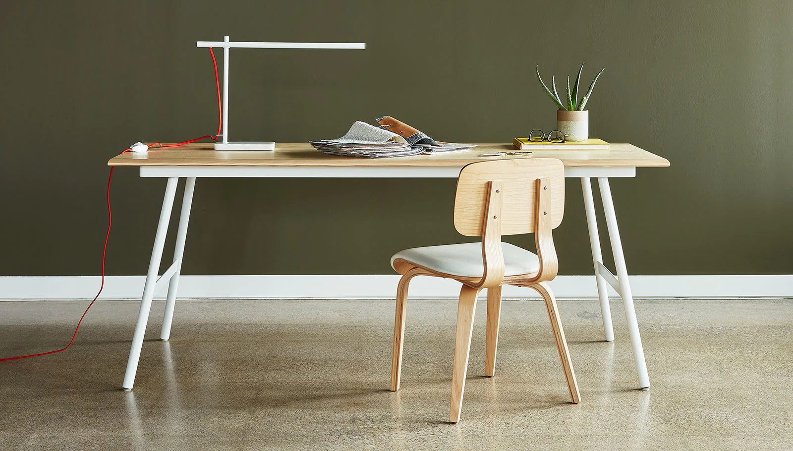 GUS Modern Lewis Stylish Table Task Lamp for Desk and Bedside Use