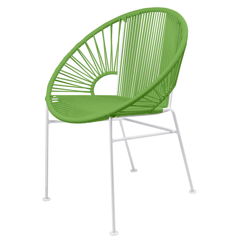 Stylish White Frame Innit Concha Chair for Dining, Café, Home or Office
