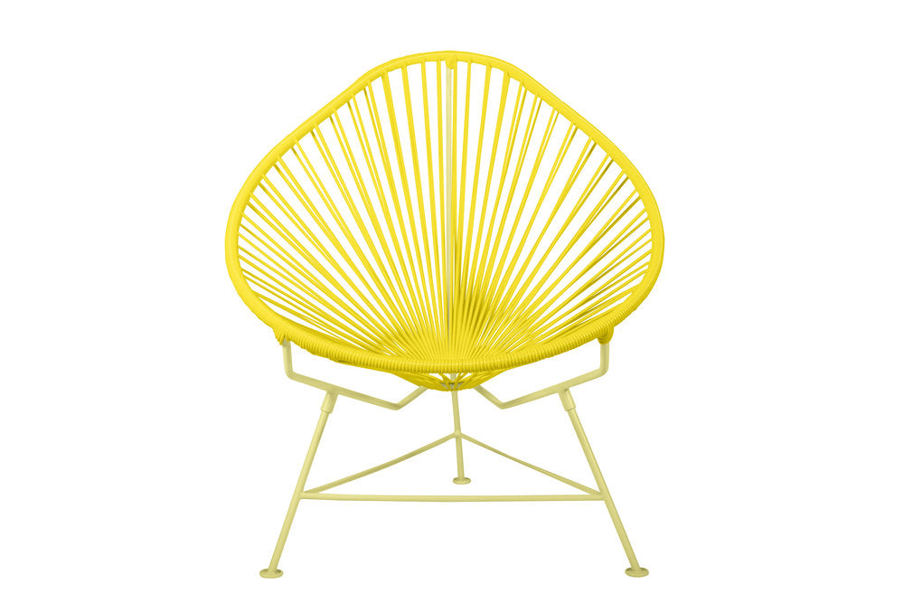 Innit Yellow Frame Acapulco-Style Outdoor Chair