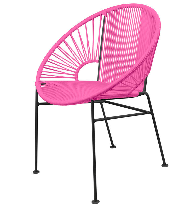 Stylish Black Frame Innit Concha Chair for Dining, Café, and More