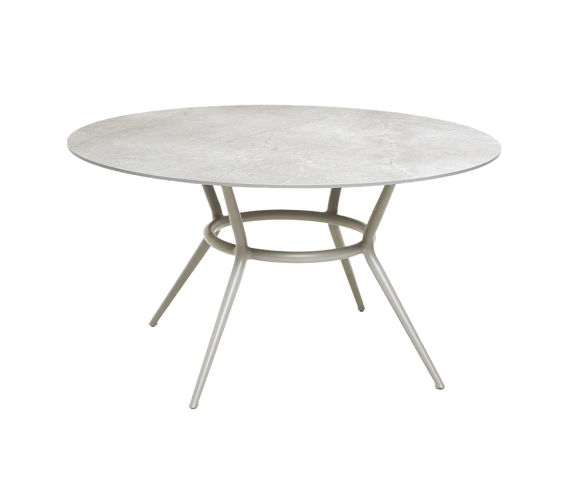 Cane-line Elegant Round Joy Dining Table with Aluminum Base