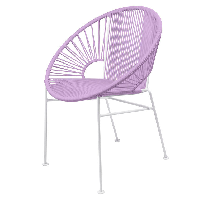 Stylish White Frame Innit Concha Chair for Dining, Café, Home or Office