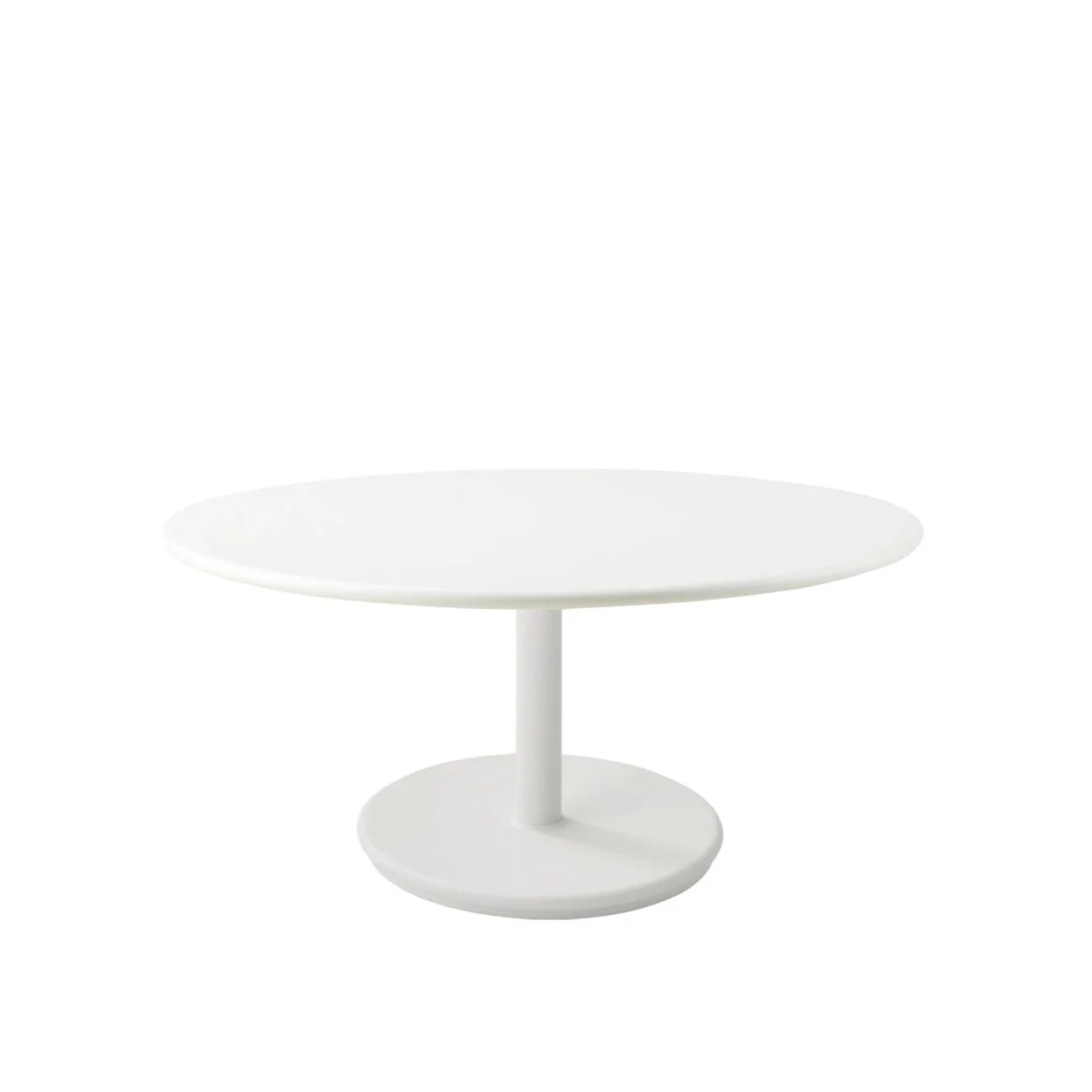 Cane-line Go Small Base Round 80cm Aluminum Coffee Table for Outdoor Use