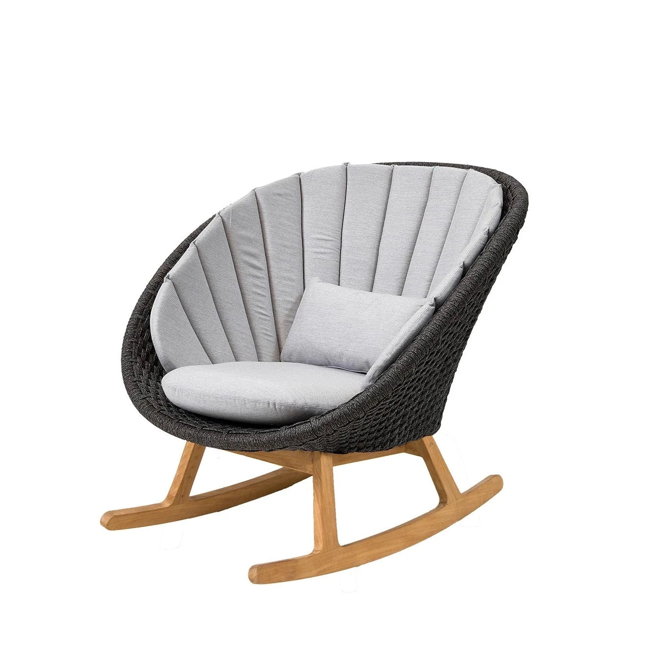 Cane-line Brand Peacock-Style Outdoor Rocking Chair for Relaxation