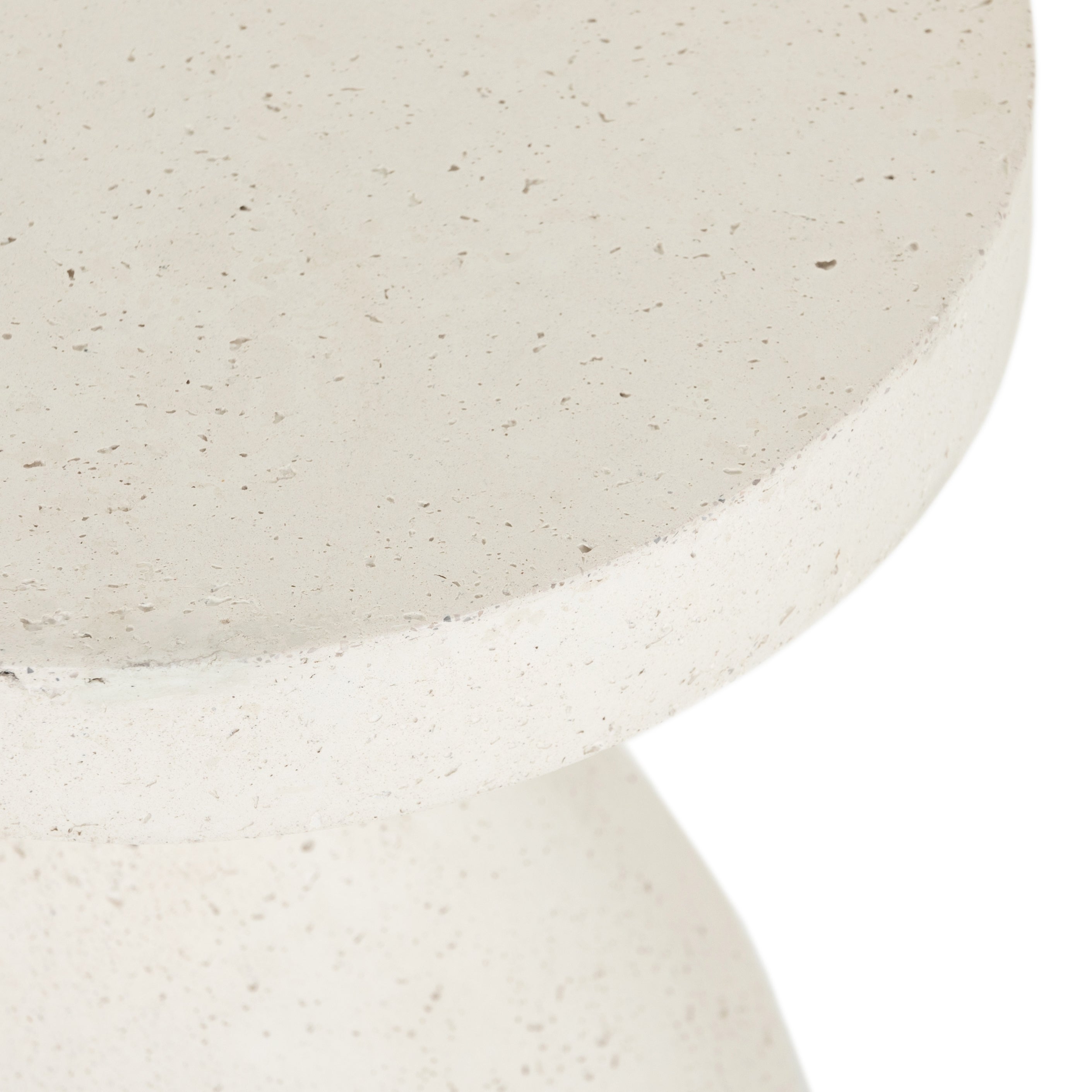 Four Hands Koda High - Quality Outdoor Concrete End Table for Your Patio or Garden