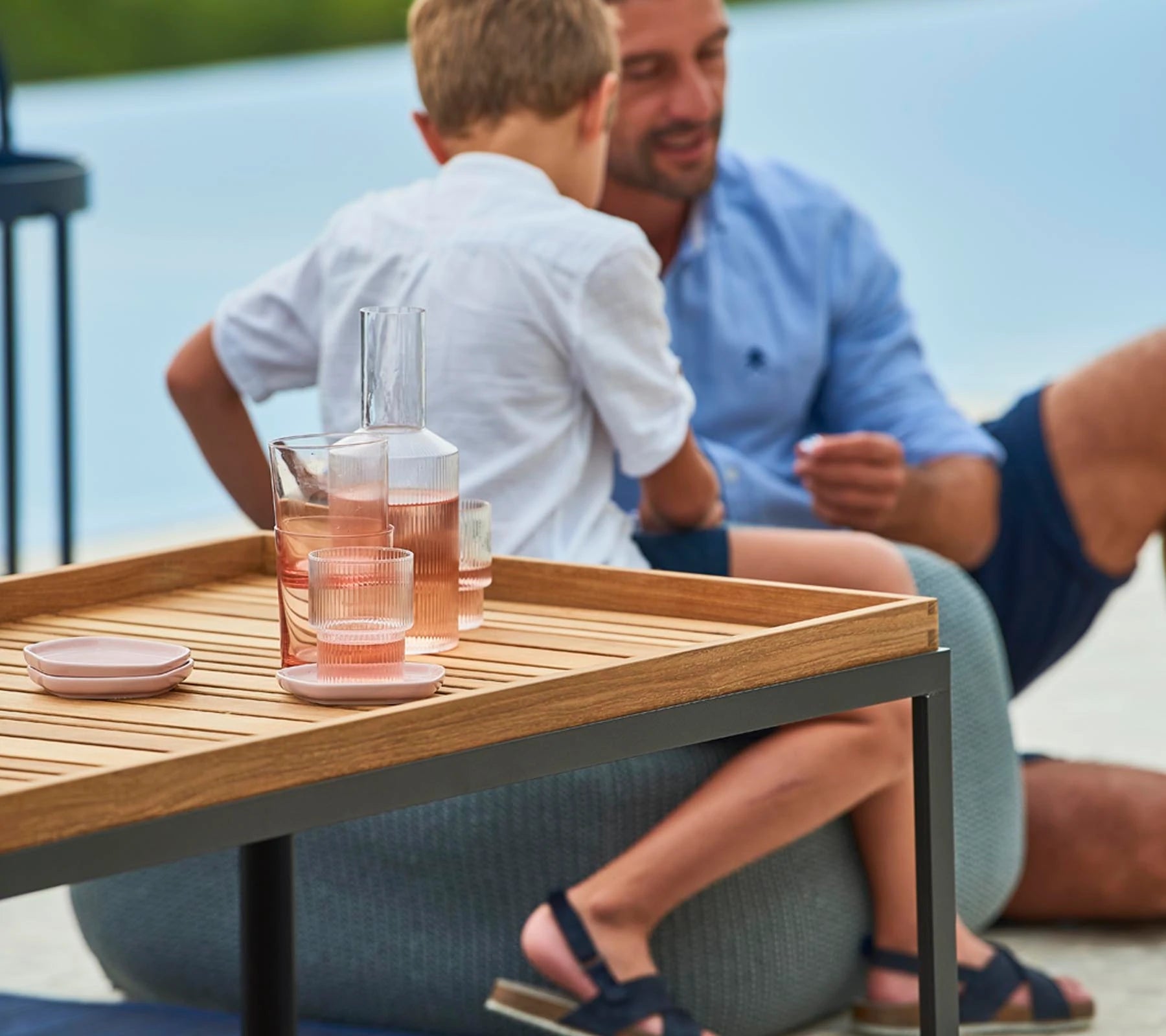 Cane-line Rectangular Level Coffee Table Base with Elegant Design
