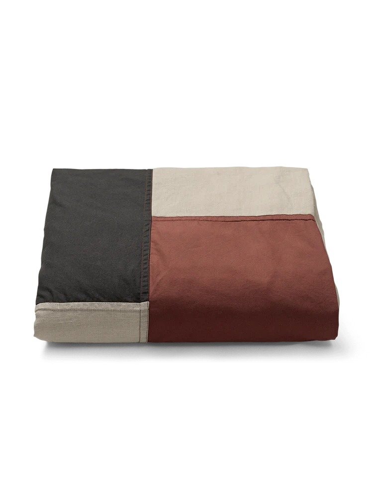 Ferm Living Lightweight Part Bedspread in Linen and Organic Cotton