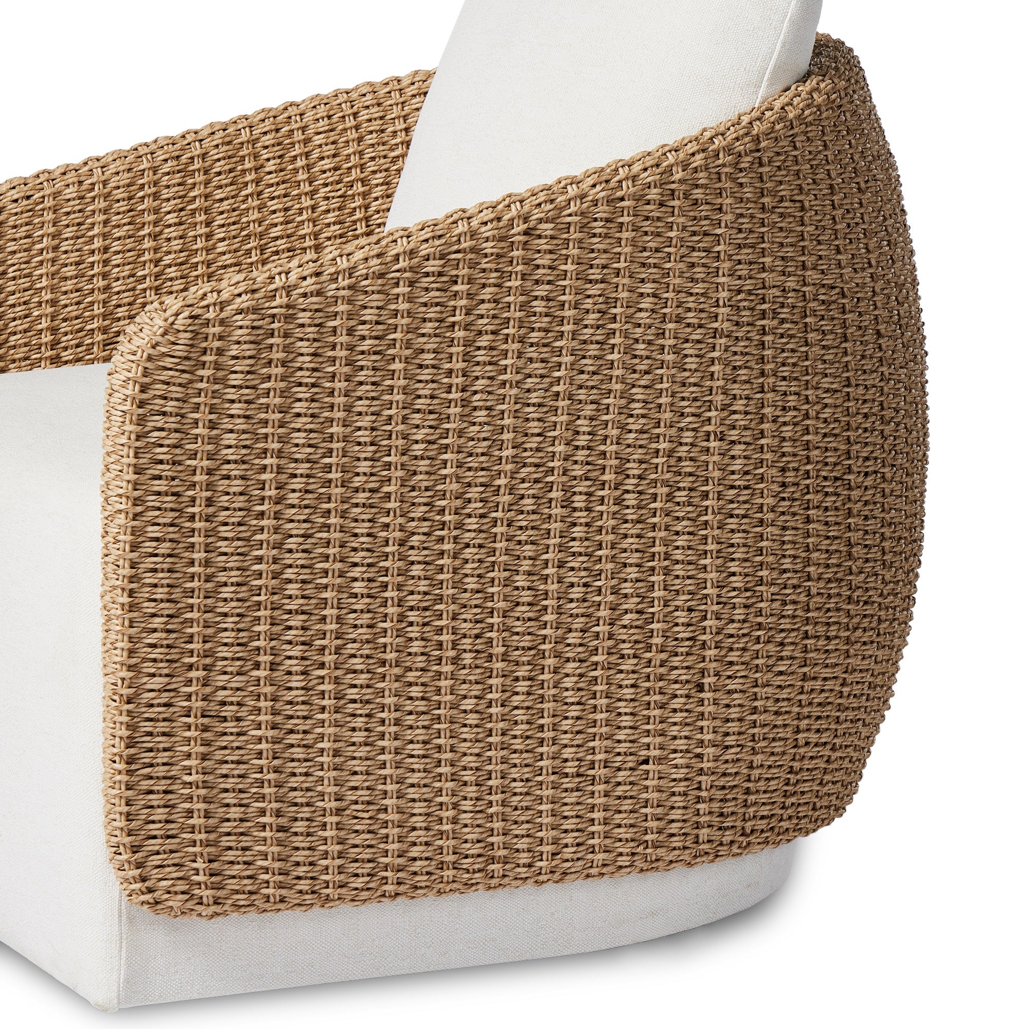 Four Hands Maven Luxury Outdoor Swivel Chair with Zero - Waste Italian Upholstery