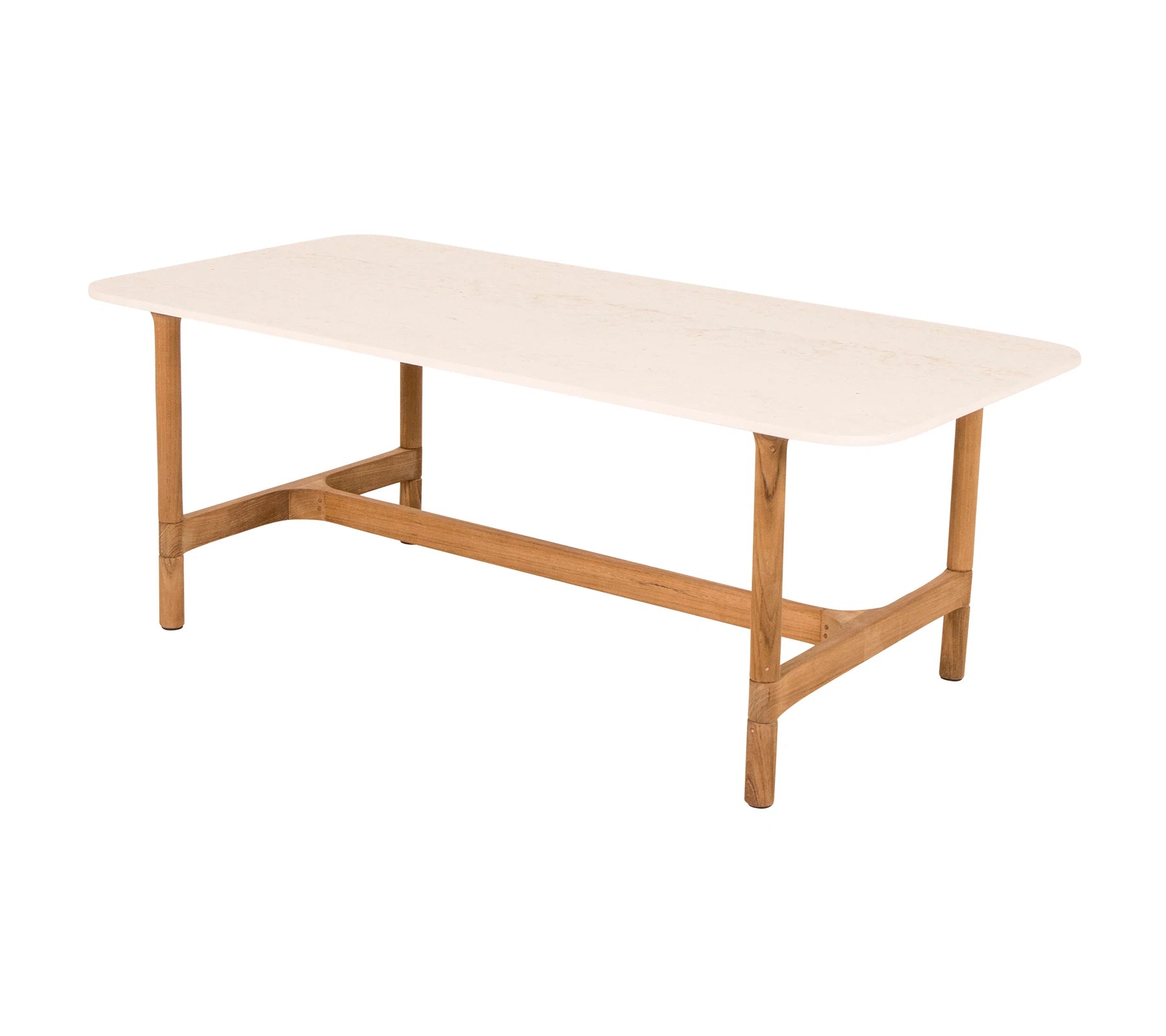 Cane-line Rectangle Teak Twist Style Coffee Table for Indoor and Outdoor Use
