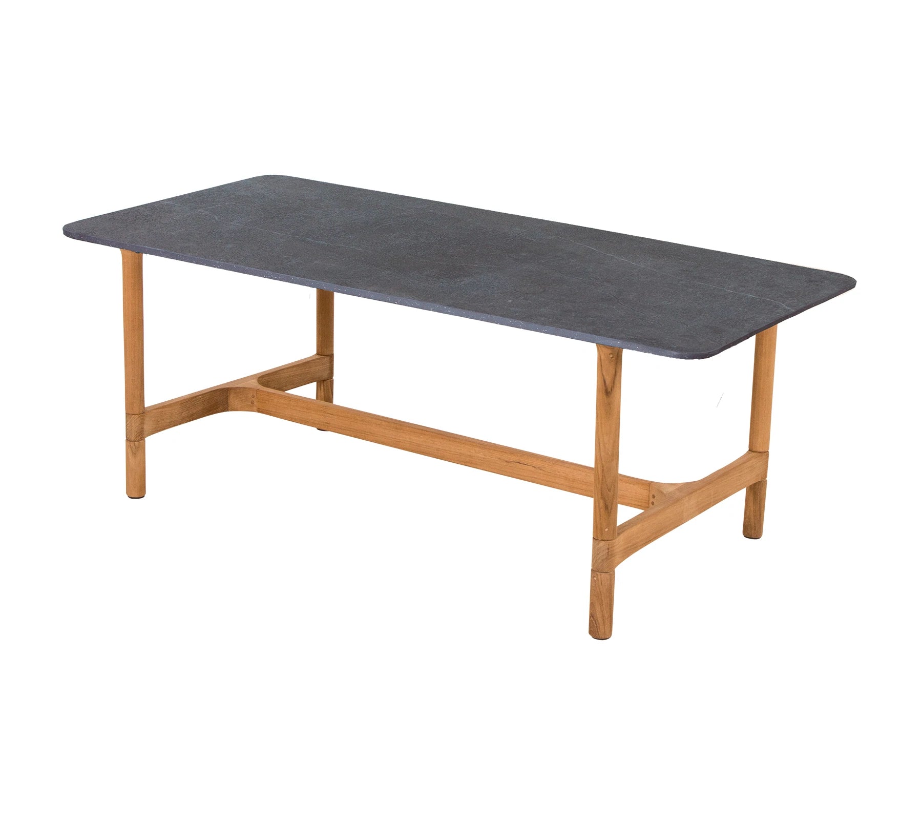 Cane-line Rectangle Teak Twist Style Coffee Table for Indoor and Outdoor Use