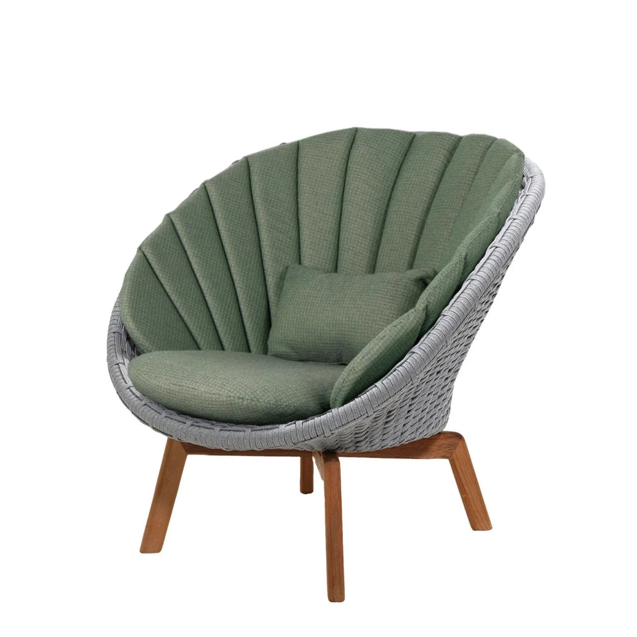 Cane-line Outdoor Peacock Lounge Chair Crafted with Soft Rope