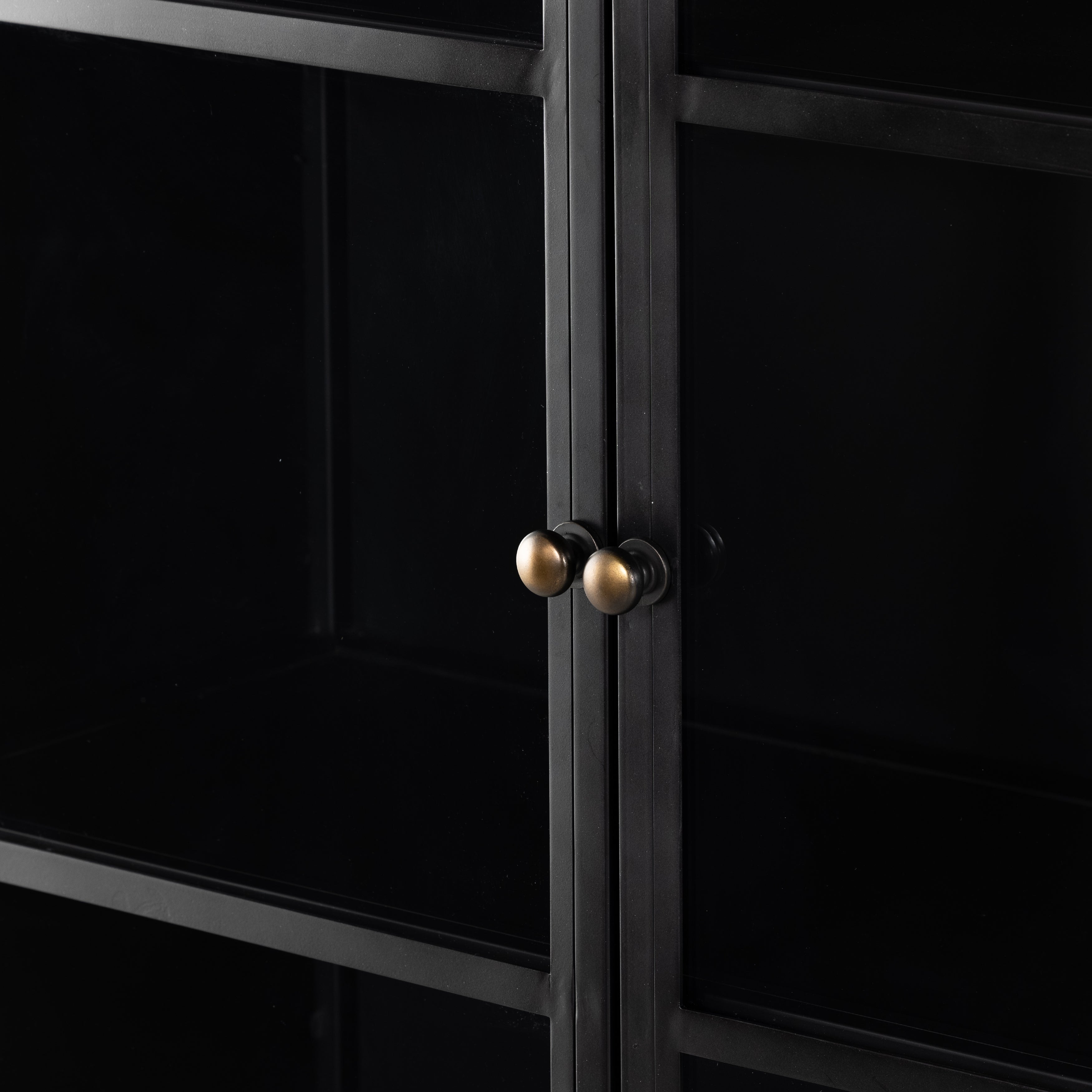 Four Hands Black-Finished Iron Breya Cabinet for Stylish Storage and Display
