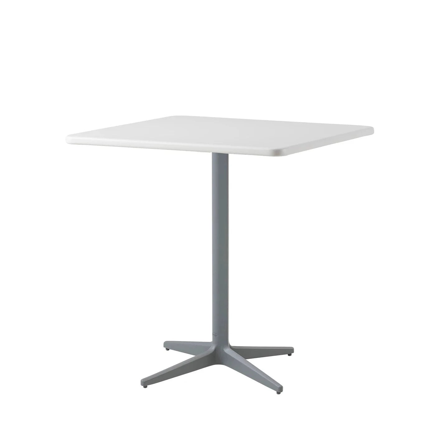 Square Outdoor Cane - line Drop Café Table for Modern Living